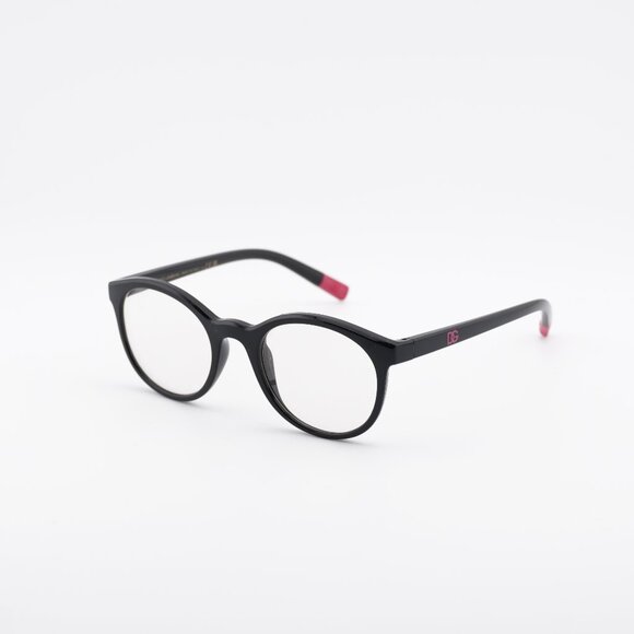 Dolce & Gabbana Kids DX5095 501 Eyeglasses Round Black 46mm Frame